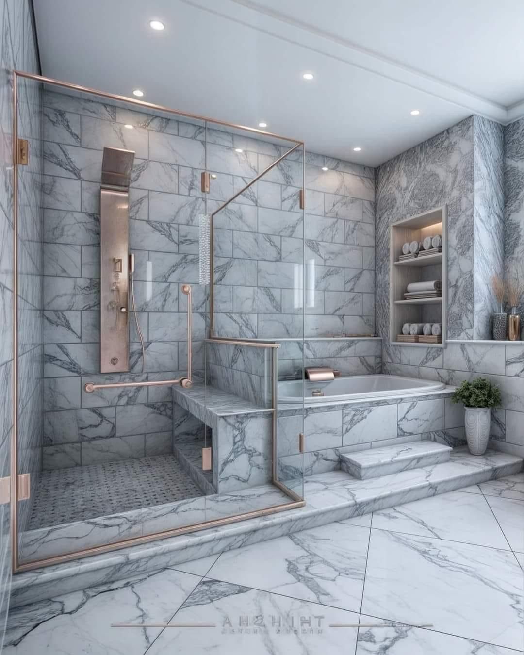 Marble Bathroom Interior