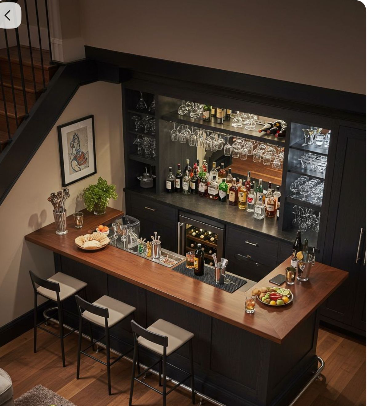 Luxury Lounge Bar Setup